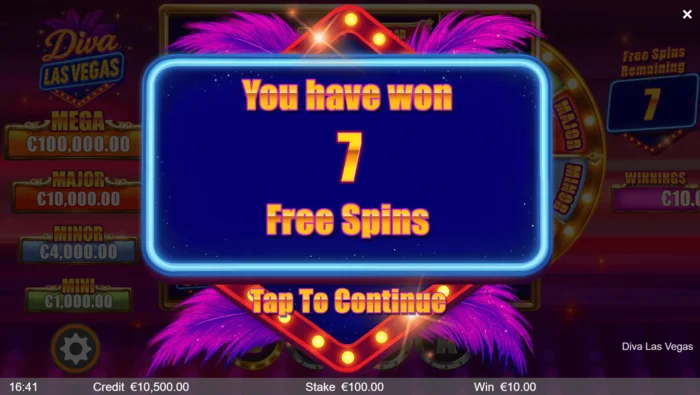 Diva Las Vegas - pagsisimula ng bonus Free Spins